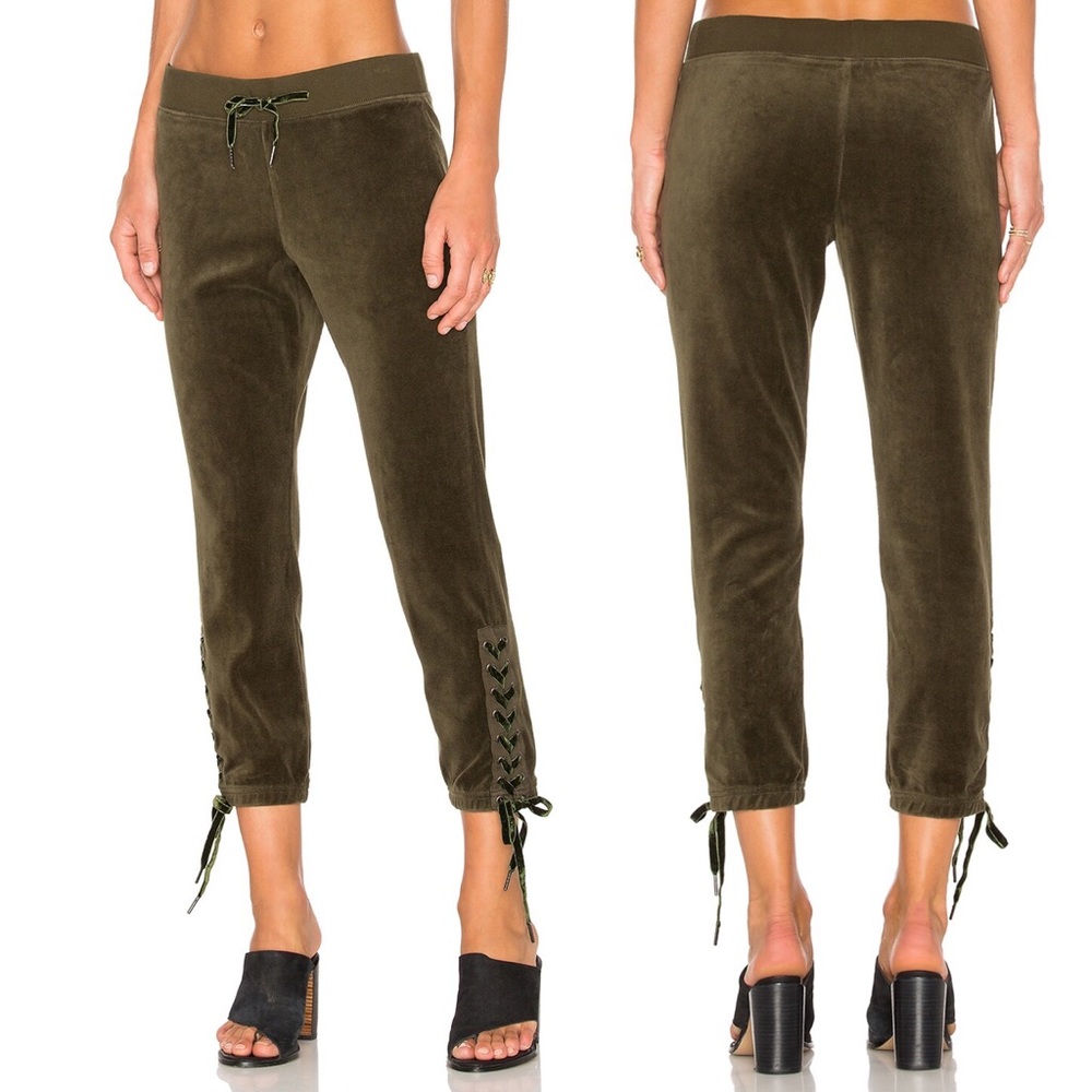 PAM & GELA lace up sweat pants women’s medium